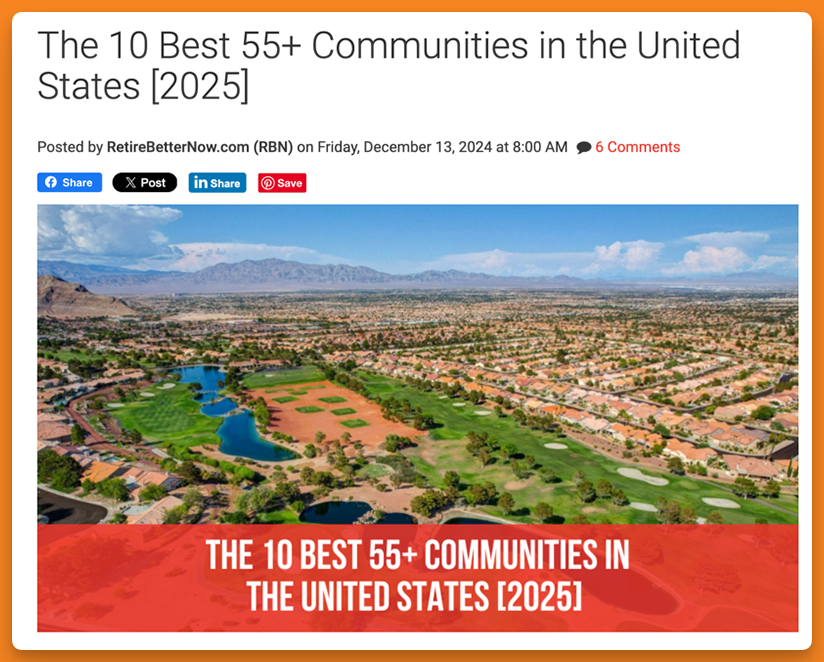 screenshot of a Best Neighborhoods blog post